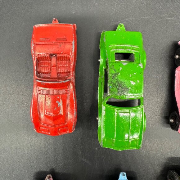 Vintage Tootsietoy Die Cast Metal Cars Lot Of 11 Multicolor Toy Collectible Set - Picture 4 of 14
